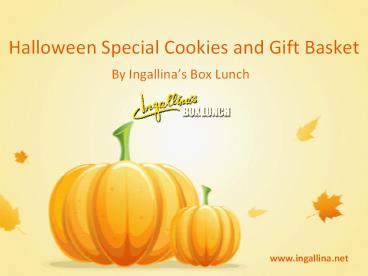 Ingallina's Box Lunch Halloween Special Cookies & Gift Basket