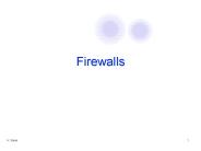 Firewalls