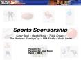 Sports Sponsorship PowerPoint PPT Presentation