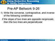 Pre-AP Bellwork 9-26