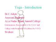 History of Yoga - Ashok