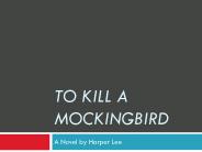 To Kill a Mockingbird