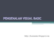 Pengenalan Visual Basic - bagian 3