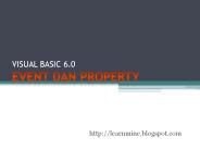Event & Property VB - Visual basic bagian 4