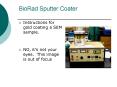 BioRad Sputter Coater PowerPoint PPT Presentation