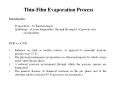 Thin-Film Evaporation Process PowerPoint PPT Presentation