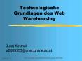 Technologische Grundlagen des Web Warehousing PowerPoint PPT Presentation