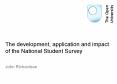 The development, application and impact of the National Student Survey PowerPoint PPT Presentation
