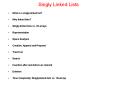 Singly Linked Lists PowerPoint PPT Presentation