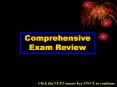 Comprehensive Exam Review PowerPoint PPT Presentation