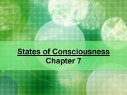 States of Consciousness Chapter 7