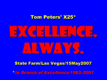 Tom Peters