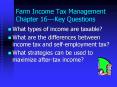 Farm Income Tax Management Chapter 16---Key Questions PowerPoint PPT Presentation