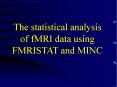 The statistical analysis of fMRI data using FMRISTAT and MINC PowerPoint PPT Presentation