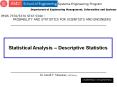 Statistical Analysis  PowerPoint PPT Presentation