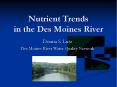 Nutrient Trends in the Des Moines River PowerPoint PPT Presentation