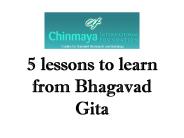 5 lessons to learn from Bhagavad Gita