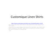 Linen shirts customique