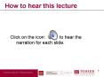 How to hear this lecture PowerPoint PPT Presentation