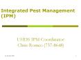 UHDS IPM Coordinator: Chris Romeo (737-8648) PowerPoint PPT Presentation