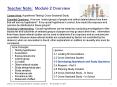 Teacher Note: Module 2 Overview PowerPoint PPT Presentation
