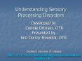 Understanding Sensory Processing Disorders PowerPoint PPT Presentation
