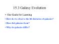 15.3 Galaxy Evolution PowerPoint PPT Presentation