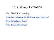15.3 Galaxy Evolution
