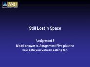 Still Lost in Space