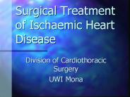 Surgical Treatment of Ischaemic Heart Disease
