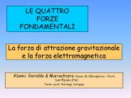 LE QUATTRO FORZE FONDAMENTALI
