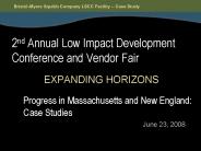 2nd Annual Low Impact Development Conference and Vendor Fair