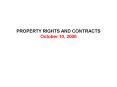 PROPERTY RIGHTS AND CONTRACTS PowerPoint PPT Presentation