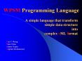 WPSM Programming Language PowerPoint PPT Presentation