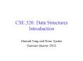 CSE 326: Data Structures Introduction PowerPoint PPT Presentation
