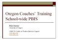 Oregon Coaches PowerPoint PPT Presentation