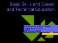 Basic Skills and Career and Technical Education PowerPoint PPT Presentation