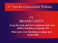 10 Tips for a Successful Website PowerPoint PPT Presentation