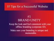10 Tips for a Successful Website