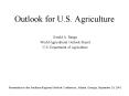 Outlook for U.S. Agriculture PowerPoint PPT Presentation
