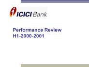 Performance Review H1-2000-2001