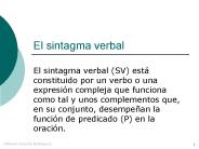 El sintagma verbal