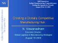 Creating a Globally Competitive Manufacturing Hub  PowerPoint PPT Presentation
