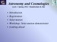 Astronomy and Cosmologies week 1, Spring 2013, Chamberlain PowerPoint PPT Presentation