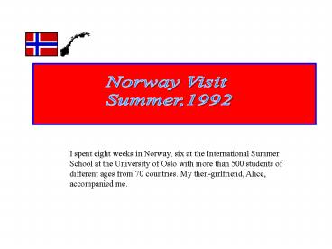 Norway Visit