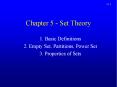 Chapter 5 - Set Theory PowerPoint PPT Presentation