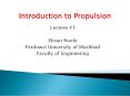 Introduction to Propulsion PowerPoint PPT Presentation
