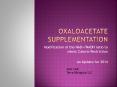 Oxaloacetate Supplementation PowerPoint PPT Presentation