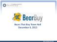 Bears That Buy Town Hall PowerPoint PPT Presentation