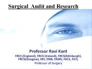 Surgical Audit and Research